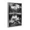 Stupell Industries Black & White Forest Reflection Framed Floater Canvas Wall Art Design by Rick Berk
